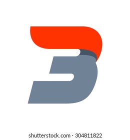 Fast Speed Number Three Logo.