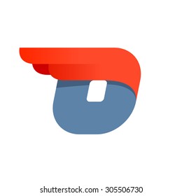 Fast speed O letter logo design template. 