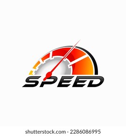 Fast Speed Rpm logo design illustration
