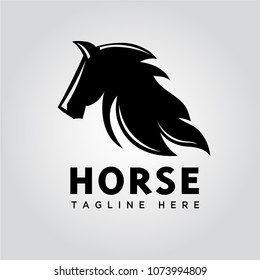 fast speed Run horse logo