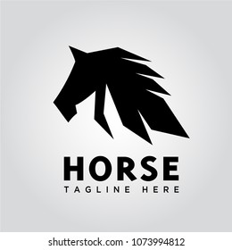 fast speed Run horse logo