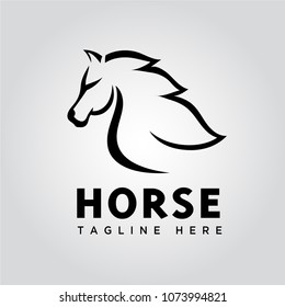 fast speed Run horse logo