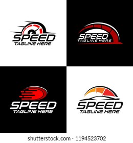 Fast and Speed set logo template vector