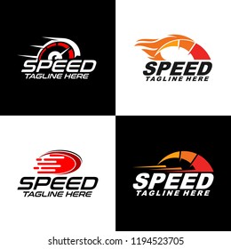 Fast and Speed set logo template vector