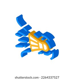fast speed shuttlecock isometric icon vector. fast speed shuttlecock sign. isolated symbol illustration