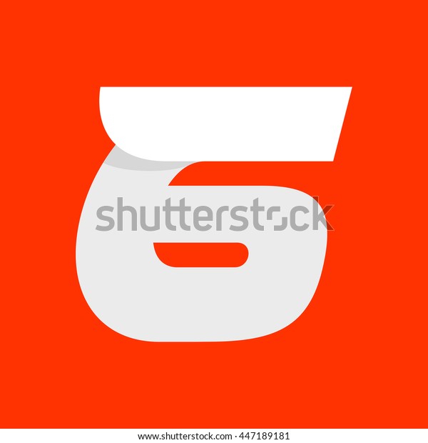 Fast speed sport number six logo. Vector\
elements for sportswear, sports club, app icon, corporate identity,\
labels or posters.