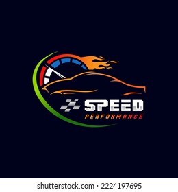 Fast and speed vector logo template