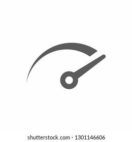 Fast speed vector. The tachometer, speedometer and indicator icon. Speed sign logo