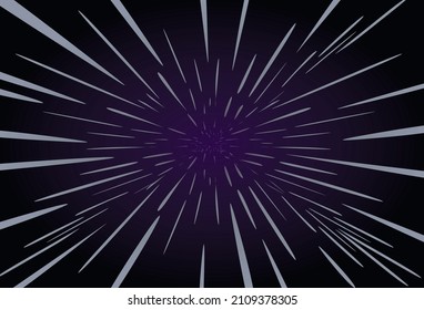 Fast Speed Warp. Vector Illustration