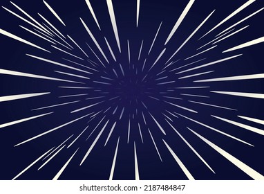 Fast speed warp. vector illustration