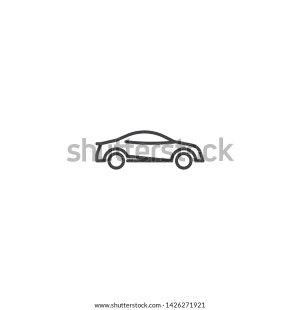 Fast sport car.\
Vector logo icon template