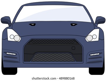 fast sport car. Vector , white background