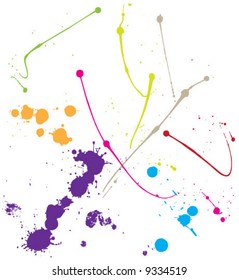 Fast sprinkled paint