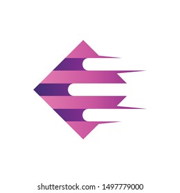 Fast Square Logo Design Vector
