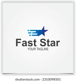 fast star logo premium elegant template vector eps 10