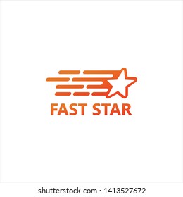 Fast Star Logo Template Design Vector, Emblem, Design Concept, Creative Symbol, Icon