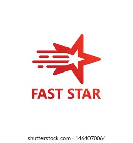 Fast Star Logo Template Design Vector, Emblem, Design Concept, Creative Symbol, Icon