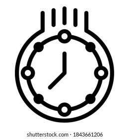 Icono de cronómetro rápido. Icono de vector de cronómetro rápido de contorno para diseño web aislado en fondo blanco