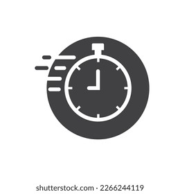 fast stopwatch icon of fast responsibility concept design element  template web