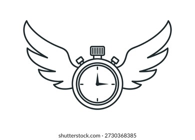 Cronômetro rápido com asas Time Flies Quick Timer Ícone