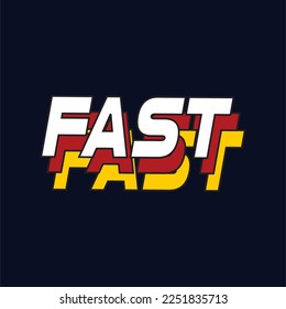 Fast stylized font vector and alphabet , vector