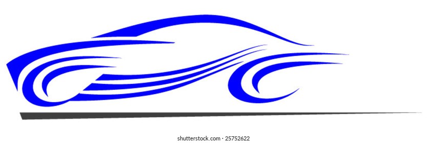 Fast super car abstract design