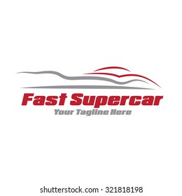 Fast Super Car sign logo