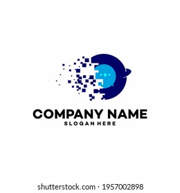 
Fast talk ,digital talk of Consult Communication logo designs template vector stock illustration
