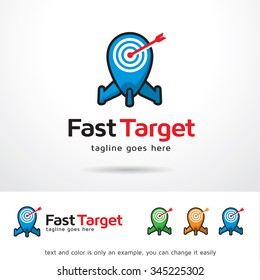 Fast Target Logo Template Design Vector 
