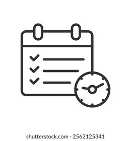 Fast tasks, icon in line design. Fast tasks, quick task, rapid work, speedy tasks, task efficiency, fast productivity, time management on white background vector. Fast tasks editable stroke icon