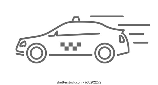 fast taxi icon