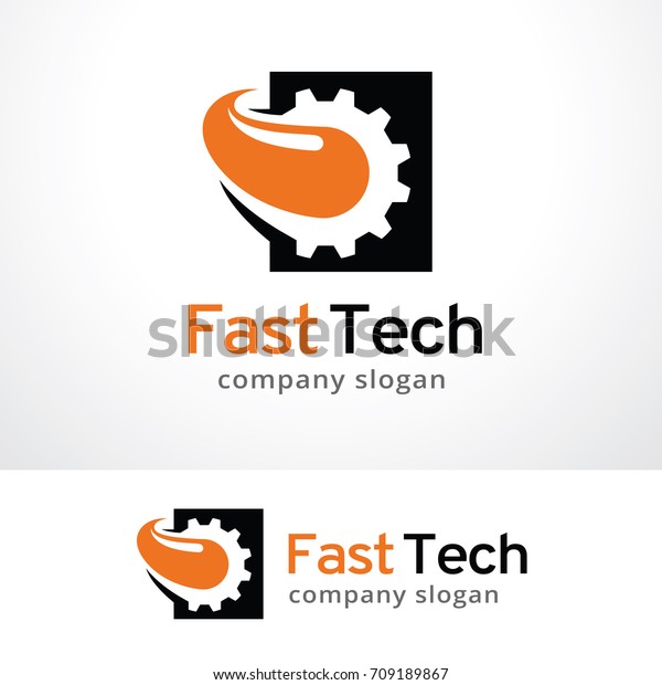 Fast Tech Logo Template Design Vector Stock Vector (Royalty Free ...