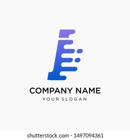 fast technology letter J logo design. speed design concept. Progress abstract creative sign. -vector