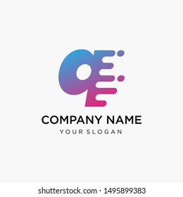 fast technology letter Q logo design. speed design concept. Progress abstract creative sign. -vector