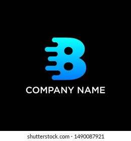 fast technology number 8 logo design. speed design concept. Progress abstract creative sign. -vector