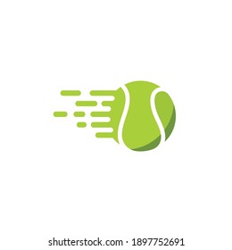 fast tennis ball icon vector illustration design template web