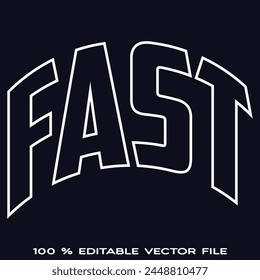 efecto de texto rápido con estilo gráfico y editable.