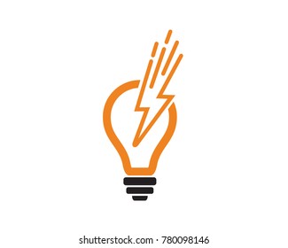Fast Think Logo Template Design Vector, Emblem, Design Concept, Creative Symbol, Icon