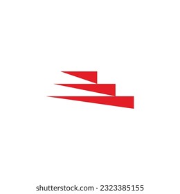 fast three arrows run stripe logo vector 