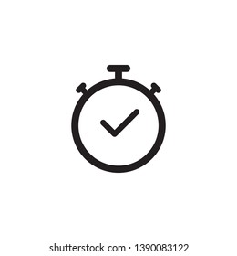 fast time, deadline icon vector illustration