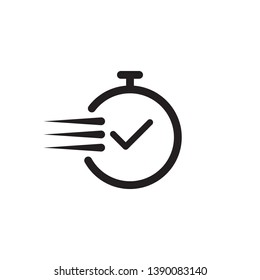 fast time, deadline icon vector illustration