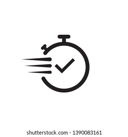 fast time, deadline icon vector illustration