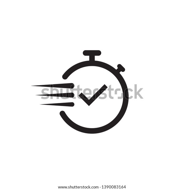fast time,\
deadline icon vector\
illustration