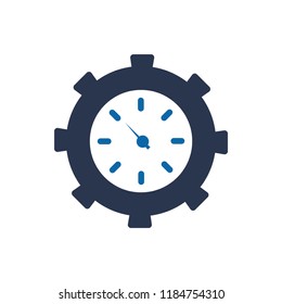 Fast Time Icon, Alarm clock fast speed quick time vector icon