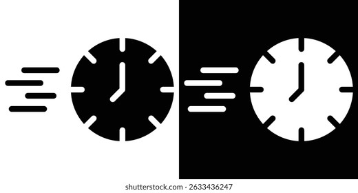Fast time icon concept, vector illustration