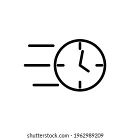 Fast time icon, eps 10
