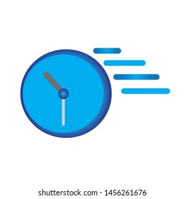 fast time icon logo design