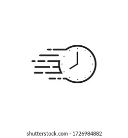 Fast Time Icon Logo Design vector