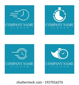 Fast Time Icon Logo Design vector
