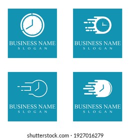 Fast Time Icon Logo Design vector